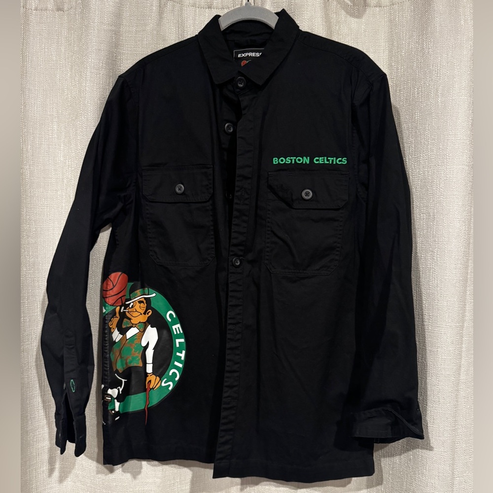 Boston Celtics button up shirt